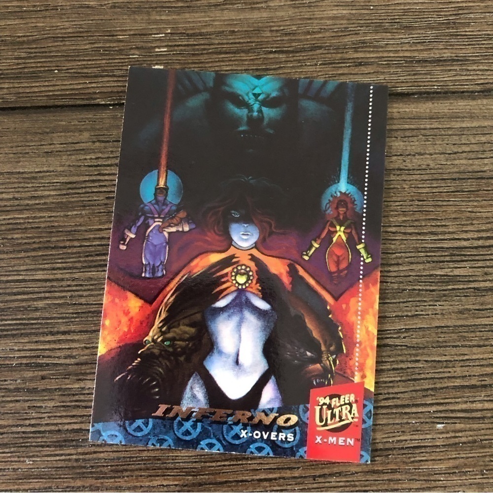 X-men ’94 Fleer Ultra trading card: Inferno X-Overs #105